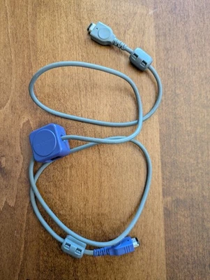 Nintendo Game Boy Advance GBA Link Cable Official OEM Gray Works with SP Purple - Image 1 of 4