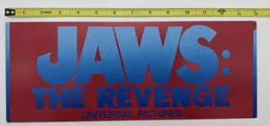 Cartel de ventana de vehículo JAWS: THE VENGE, 1987 equipo de filmación producción pase de estacionamiento - Imagen 1 de 8