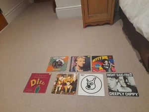 Collection of 7 1990s Pop 7" vinyl Records Take That East 17 Chesney Hawkes - Picture 1 of 1