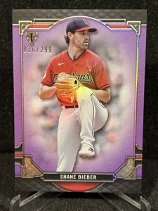 2022 Topps Triple Threads Amethyst Shane Bieber /299 Cleveland Guardians #34 - Picture 1 of 2