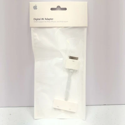 Apple Digital AV Adapter MC953ZM/A A1388 30-Pin to HDMI iPad iPhone iPod NEW - Image 1 of 4