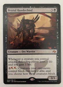 1x Brutal Hordechief Fate Reforged MTG Magic the Gathering LP - Picture 1 of 2