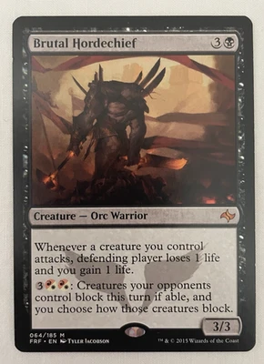 1x Brutal Hordechief Fate Reforged MTG Magic the Gathering LP - Image 1 of 2
