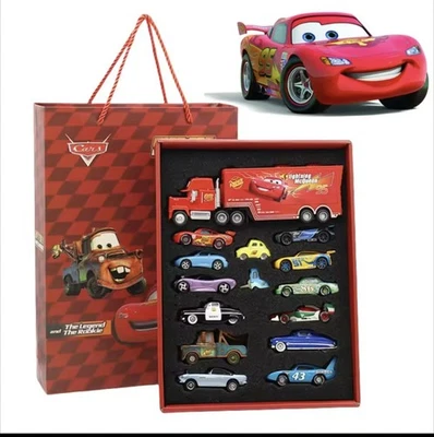 Pixar Race Cars Die-Cast Gift Set 🚗 8pc- 15pc – Lightning McQueen+More