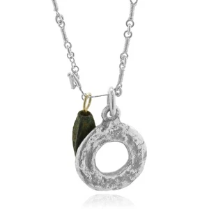 Lee Brevard Sterling Silver “Dane” Rope Link Charm Necklace - Picture 1 of 4