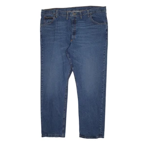 WRANGLER Jeans casual regular fit pantaloni denim blu uomo W44 L32 - Foto 1 di 6