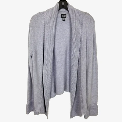 Cárdigan Suéter Eileen Fisher Mujeres Angora Pelo de Conejo Talla L Violeta Frente Abierto Foto 1 de 4