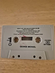 Vintage George Michael Elton John Don't Let The Sun Go Down On Me Cassette - Picture 1 of 2