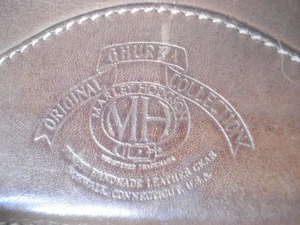 Ghurka Leather Compact Wallet, Bi-Fold, 4.25" x 3" Closed - Picture 1 of 3