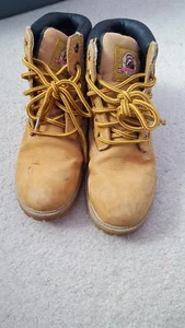 Mens Brahma Waterproof Oil Resistant Tan 6” Wook Boots Size 7 - Picture 1 of 10