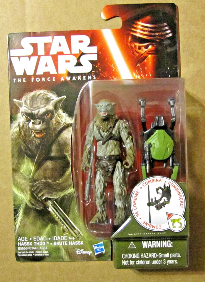 Figura de acción Star Wars The Force Awakens Hassk Thug 3,75 ~ Habro ~ Nuevo en paquete Foto 1 de 1