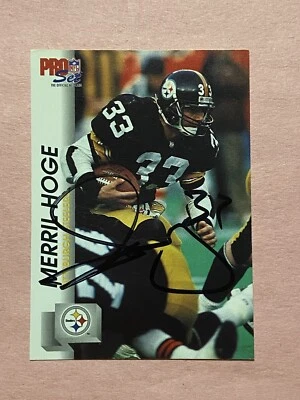 Merril Hoge 1992 Pro Set IP Auto Autograph  - Image 1 of 2