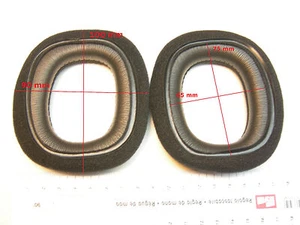 2 Ohrpolster 100x90  mm passend an manche Logitech, Sennheiser Headset - Picture 1 of 2