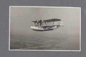 SAUNDERS ROE SARO LONDON FLYING BOAT VINTAGE BEKEN POSTCARD 2 - Picture 1 of 2