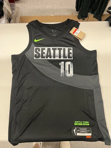 Brand New Nike Size Large Sue Bird Jersey Black and White Cover