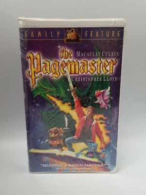The Pagemaster VHS 1995 Clamshell NEW sealed christopher lloyd  macaulay culkin - Image 1 of 4