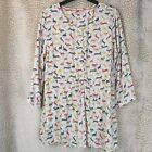 Brakeburn Womens Novelty Hares Print Blouse 3 4 Sleeves Button Front Size Uk 12