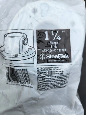 STEEL-TEK B&K SteelTek 1-1/4-in Structural Galvanized Floor Flange, 673-106HC, 737783