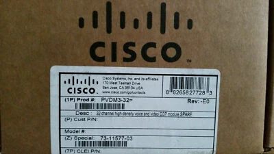 New Cisco PVDM3-32 32 Channel High Density Voice (We buy and sell Cisco) - Image 1 of 2