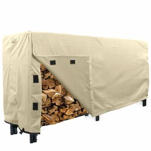 Log Rack Cover Weatherproof Heavy Duty Storage Protector Beige - Picture 1 of 9