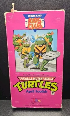 Teenage Mutant Ninja Turtles April Foolish Burger King Kids Club VHS (1990) - Image 1 of 4