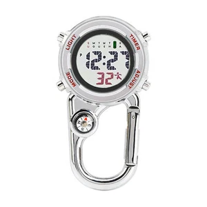 Digital Carabiner Watch Hd-compatible Compass Nurses Doctors Chefs Digital - Picture 1 of 13