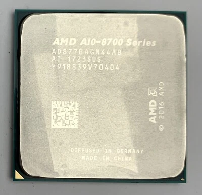 AMD Pro A10-8770 - 4X 3,50-3,80 GHz Quad-Core CPU/Processore (AD877BAGM44AB) AM4 - Immagine 1 di 4