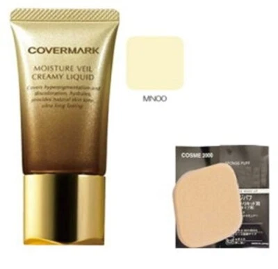 COVERMARK Moisture Veil Creamy Liquid 25g MN00 LSF38 PA+++ mit Spezialschwamm - Bild 1 von 2