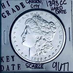 1893 CC MORGAN SILBER-DOLLAR HOHE QUALITÄT ECHTE US-PRÄGEANSTALT SELTENE SCHLÜSSELMÜNZE 9677 - Bild 1 von 3