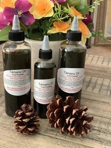 ORGANIC TAMANU OIL 100% PURE FRESH COLD PRESSED 8 Ounces - Picture 1 of 1