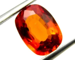 ¡¡CERTIFICADO!! Piedra preciosa suelta zafiro naranja ceilán corte cojín natural de 3,50 quilates J203 - Imagen 1 de 5