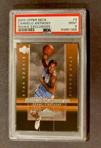 2003-04 Upper Deck Rookie Exclusive #3 Carmelo Anthony RC PSA MINT 9 **FRESH** - Bild 1 von 2