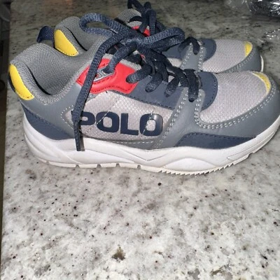 Polo Ralph Lauren Niños Chaning Gris Malla/Caído/Azul Marino/Rojo/Amarillo/12 Foto 1 de 4