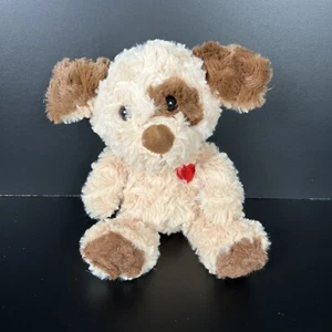 Peluche cane cucciolo marrone marrone marrone marrone ricamato cuore 9" Walmart - Foto 1 di 7