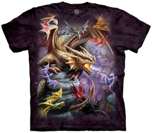 Camiseta de algodón Dragon Flight Clan legendaria mágica la fantasía de la montaña S-3X - Imagen 1 de 4