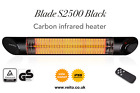 Patio Heater Infrared Veito Blade S2500 Wall Mounted, Garden, Patio, Decking