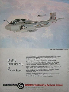 12/1973 PUB COLT CHANDLER EVANS ENGINE COMPONENTS GRUMMAN EA-6B KEITH FERRIS AD - Picture 1 of 1