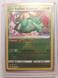 Pokémon TCG: Pokémon Go - Radiant Venusaur 004/078 Holo Radiant Rare - Picture 1 of 3