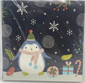 Tarjeta de Navidad emergente con papel ""'Tis The Season Penguins 🙂"" nueva - Imagen 1 de 2