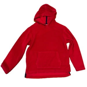 Hanna Andersson red Bright Kids Basics Hoodie size 140 (10) French Terry soft - Picture 1 of 10