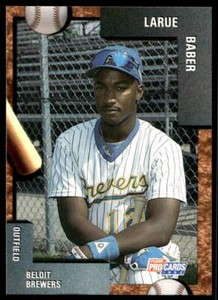 1992 Fleer ProCards 417 Larue Baber   Beloit Brewers  Baseball Card