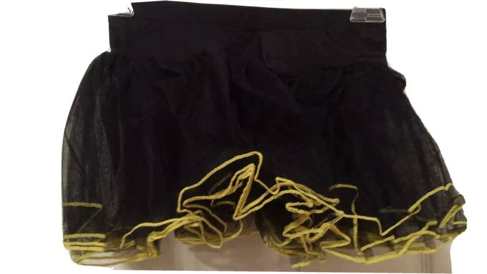 Marcea Black Yellow Tulle Tutu Skirt Bee Dance Costume LC Large Childs - Image 1 of 1