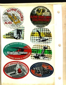 RIESIGES SET 22 VOEST ALPINE BERGTECHNIK MINER AUSTRALIA KOHLEBERGBAU AUFKLEBER # 30 - Bild 1 von 3