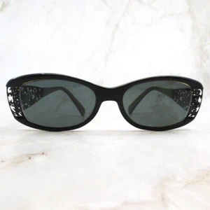 Jean Lafont Deluxe 103 Sunglasses Frame Black Olive Green Rectangular Full Rim - Picture 1 of 7