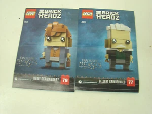 Set Lego 41631 (76 und 77) Brick Headz NUR HANDBUCH Scamander, Grindelwald - Bild 1 von 3