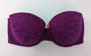Victoria's Secret Bra Women's 34D Purple Lace Multiway - Picture 1 of 4