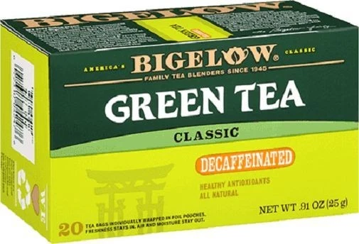 Bigelow Decaffeinated Green Tea 20 Bag -pack of 6