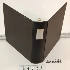 1 PK Raccoglitore Nazionale 68-992 Resistente 3 Anelli Rotondi 2'' Doppia Serratura Nero A - Foto 1 di 9