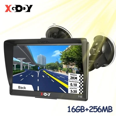 XGODY 7 Zoll Auto PKW LKW KFZ GPS Navi Navigationsgerät 16GB+256MB AU EU Karten - Bild 1 von 4
