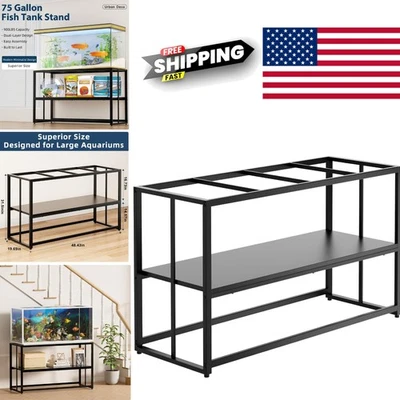 Soporte para pecera de acero reforzado compatible con 900 libras para acuarios de 55 a 75 galones Foto 1 de 4